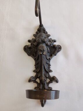 Vintage Style Wall-Mounted Metal Candle Holder